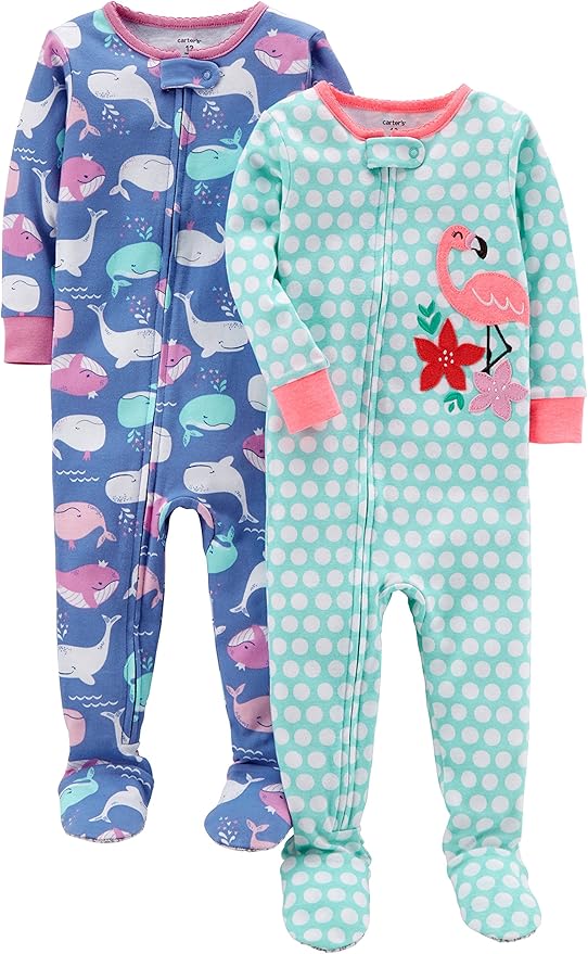Carter's Girls' 2Pack Cotton Pajamas Clothing