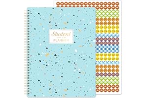 INDEME 2024-2025 Student Planner - School Planner 2024-2025, Jul 2024 - Jun 2025, 9" x 11", 2024-2025 Academic Planner, Weekly Lesson Planner, Stickers