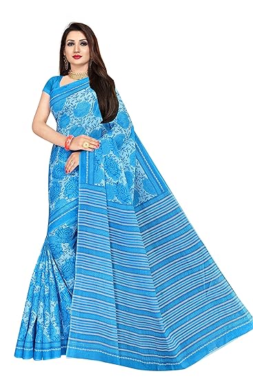 Designer Pure Cotton Saree Without Blouse Piece(2235)