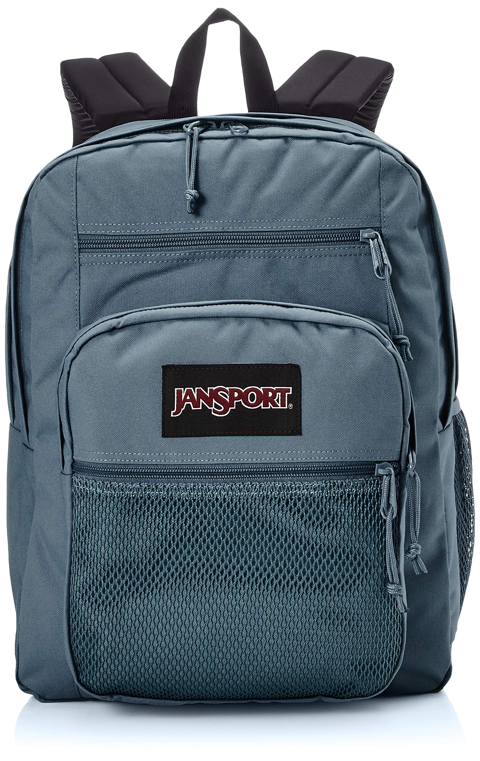 JANSPORT Big Campus Laptop Backpack in Dark Slate - 15" Padded Compartment with S Shaped Shoulder Straps and Water Bottle Pocket - 34 L