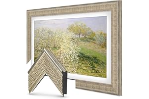 Frame My TV Deco TV Frames - Gatsby Silver Smart Frame Compatible ONLY with Samsung The Frame TV and Pro (Fits 2021-2025, 65")