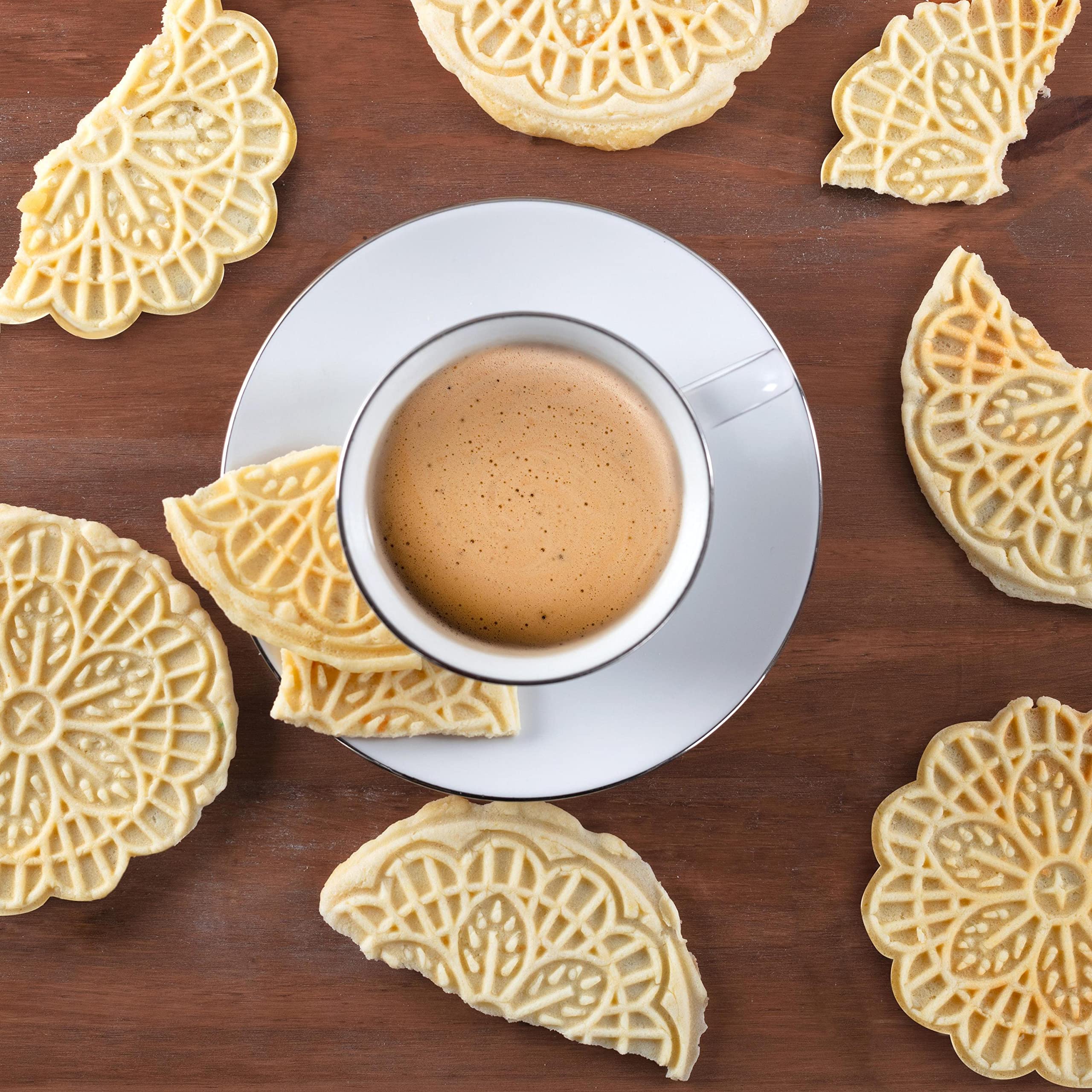 Mini Electric Pizzelle Maker- Makes 1 Personal Tiny Sized 4