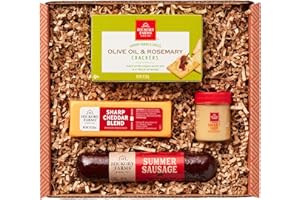 Hickory Farms Farmhouse Meat & Cheese Food Gift Basket (Small) - Box Set | Charcuterie | Summer Sausage