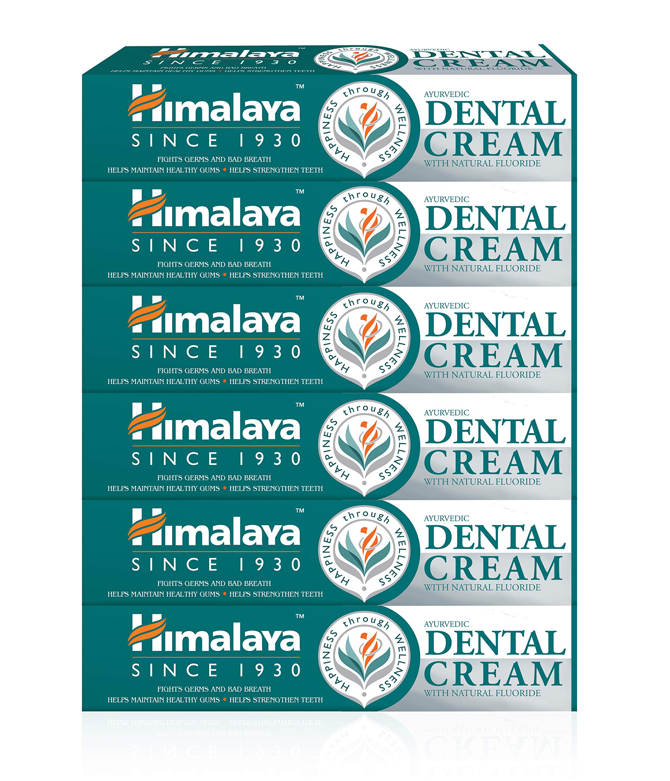 Himalaya Dental Cream Toothpaste Anti-inflammatory, Anti-Swelling, Gum Protection Dental Care Toothpaste 100 g (6 Pack)