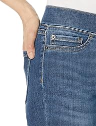 Amazon Essentials Women's Mid-Rise Stretch Pull-On