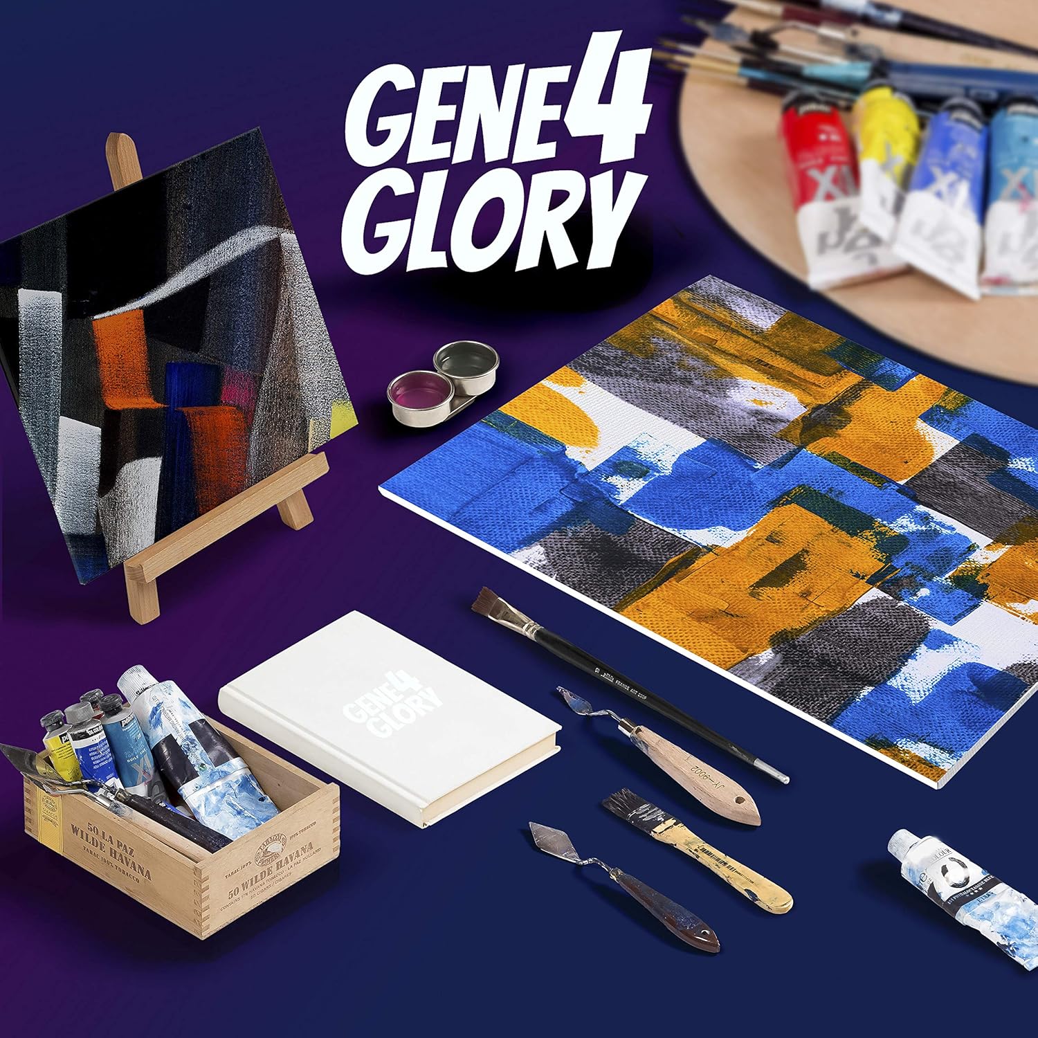 GENE4GLORY Canvas Panel 10 Pack - 8x10 Inch Artist Canvas Board for Painting: Paintings
