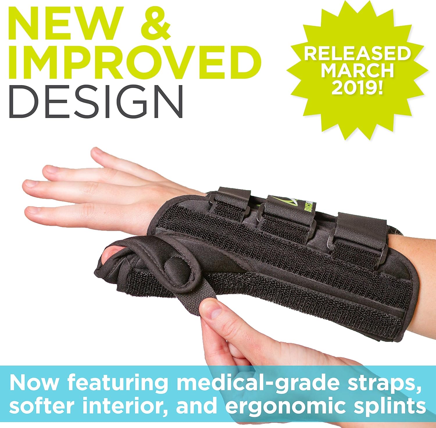 BraceAbility Thumb & Wrist Spica Splint | De Quervain's Tenosynovitis Long Stabilizer Brace for Tendonitis, Arthritis & Sprains Forearm Support Cast (Small - Right Hand): Industrial & Scientific