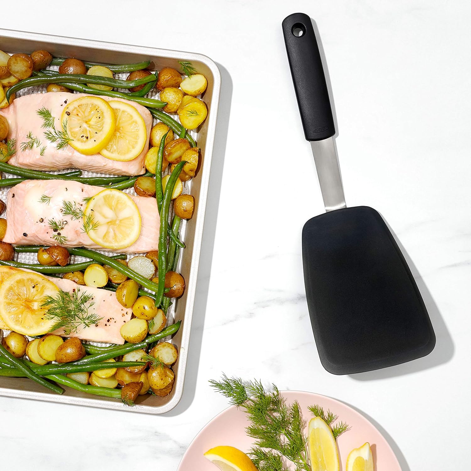 OXO Good Grips Large Silicone Flexible Turner: Spatulas: Kitchen & Dining