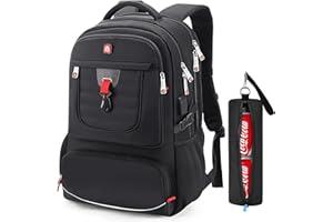 LOKASS 17 Inch Laptop Travel Backpack for Men,Waterproof, Anti-Theft Large Mens Backpacks and Perfect for Travel,Work, Business, College - Bookbag and Mochila de Viaje para mujer hombre up to 17.3