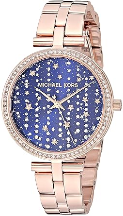 Analog Blue Dial Women's Watch-MK4451