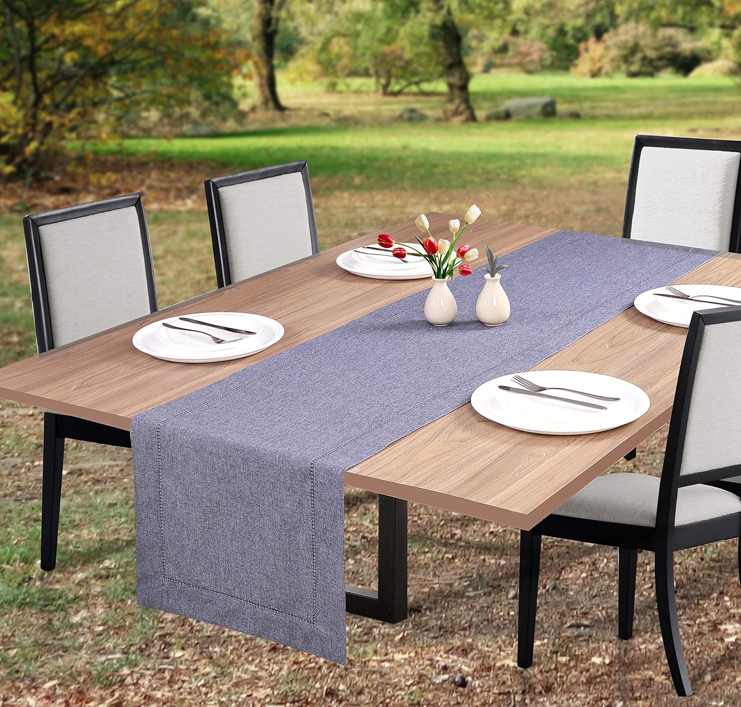 Best table runner tan navy