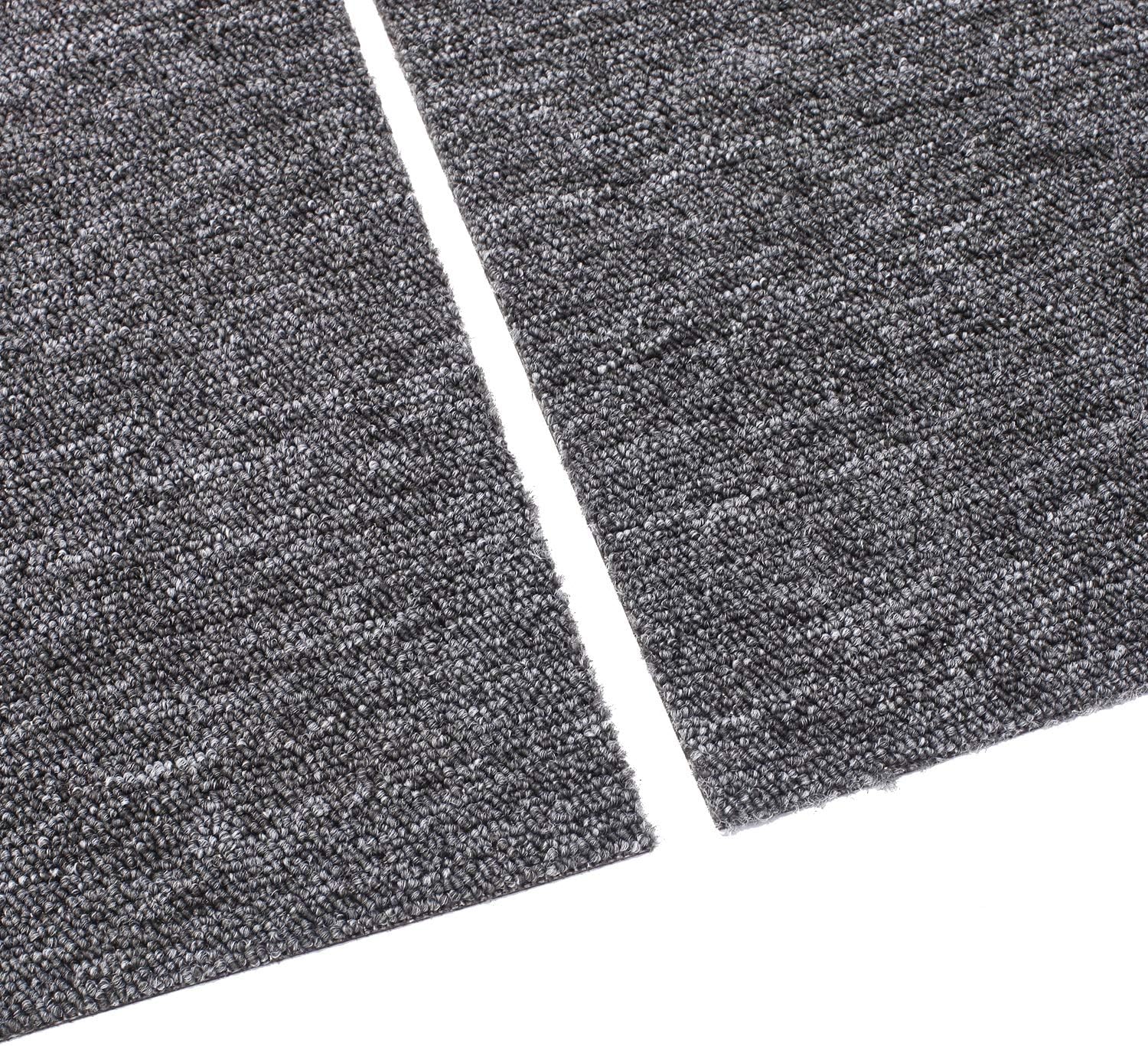Nisorpa Commercial Carpet Floor Tiles Dark Grey 20x20 inch 20pcs Pack Washable Carpet Floor Tiles Heavy Duty Carpet Squares Bitumen Backed for Indoor Home Office Apply - - 