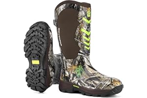 PW WOVENPAK Wovenpak Hunting Boots for Women, Women's Waterproof Rubber Boots with Steel Shank, Insulated Mud boot, 6mm Neoprene Anti-slip Outdoor Work Boots, Size 6-11