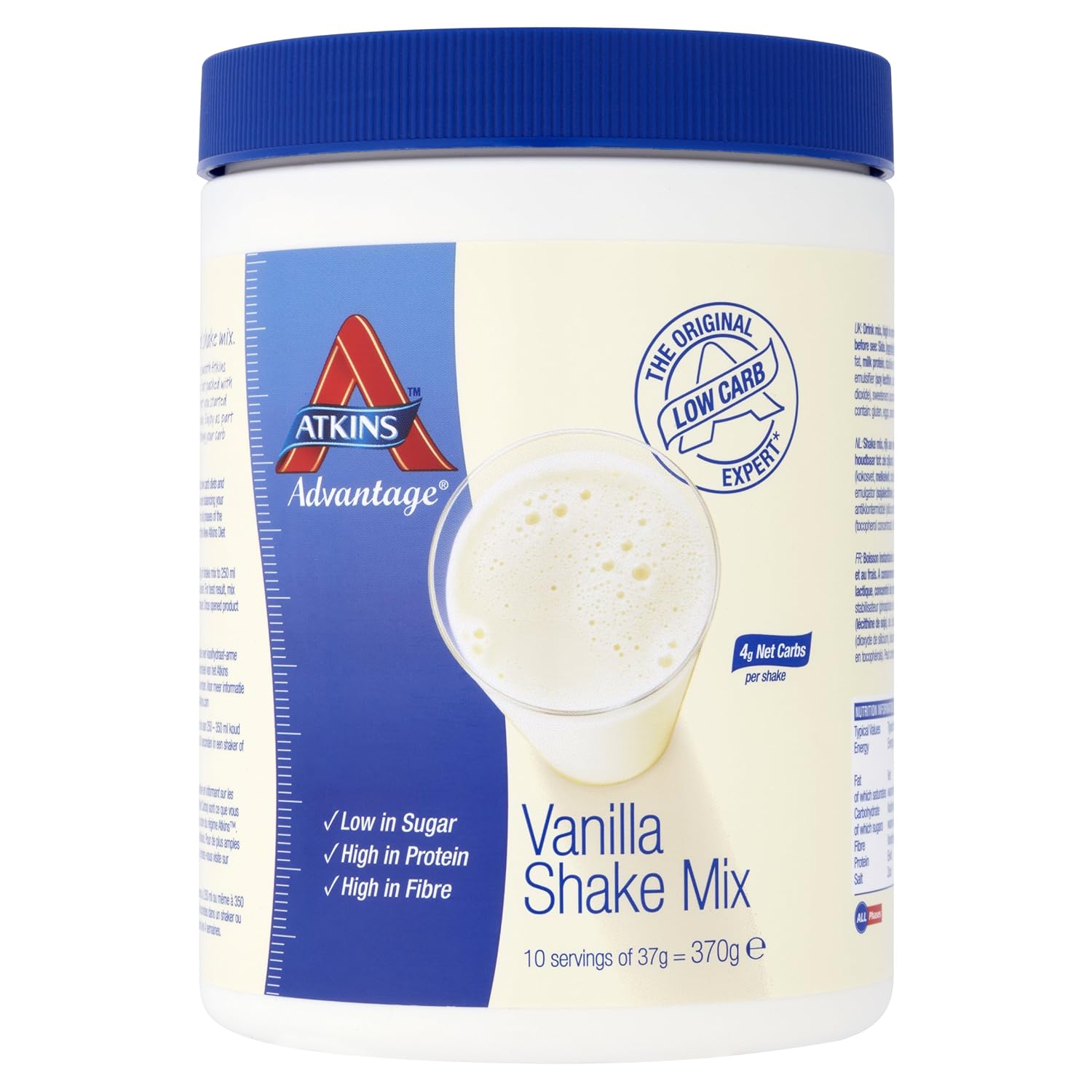 Atkins Low Carb Vanilla High Protein Shake Mix, 370 g Amazon.co.uk