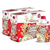 Happy Tot Organics Super Morning Stage 4, Apple Cinnamon, Yogurt, Oats + Super Chia, 4 Ounce Pouch (Pack of 8) packaging may 