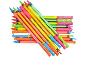 Boley Crayon Water Blasters - 16 Pk 23" Super Soaker Water Gun Pool Party Game Set - Big Water Guns for Kids & Adults