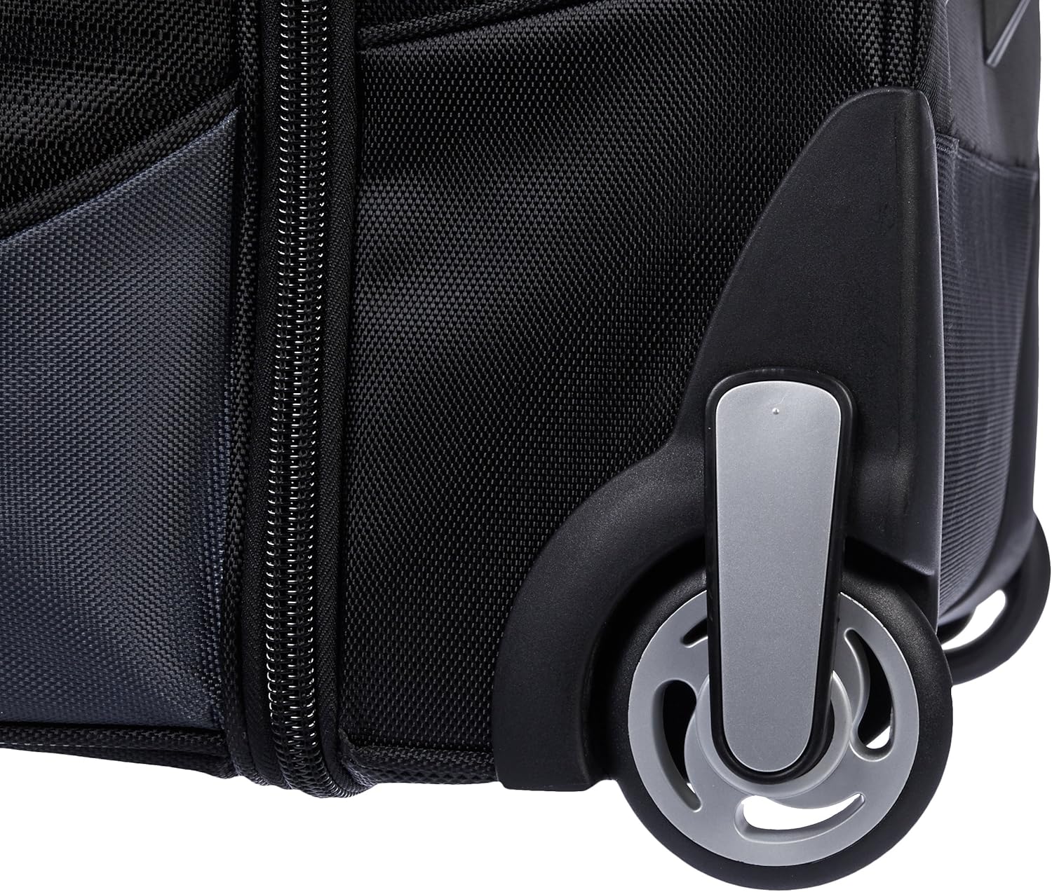  | Basics Ripstop Rolling Travel Luggage Duffle Bag With Wheels - 37.5 Inch, Black | Travel Duffels