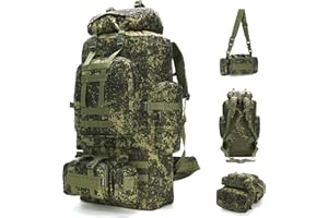 King'sGuard 100L Camping Hiking Backpack Molle Rucksack Military Camping Backpacking Daypack
