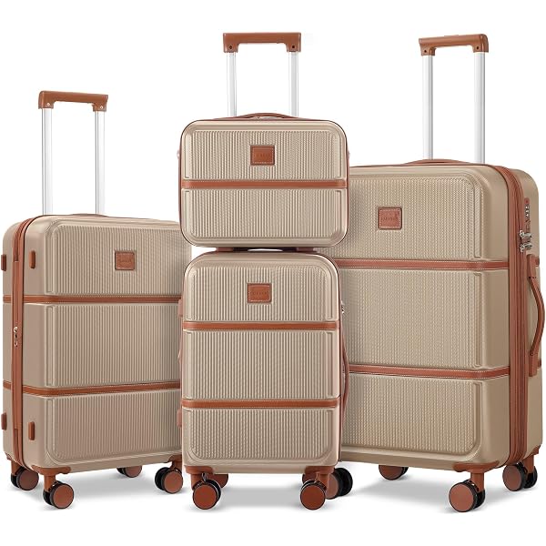 Amazon.com | Suitour Expandable 4-Piece Luggage Set (14
