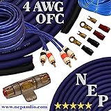 4 Gauge OFC Amp Kit, 20% Oversized 4 AWG Power