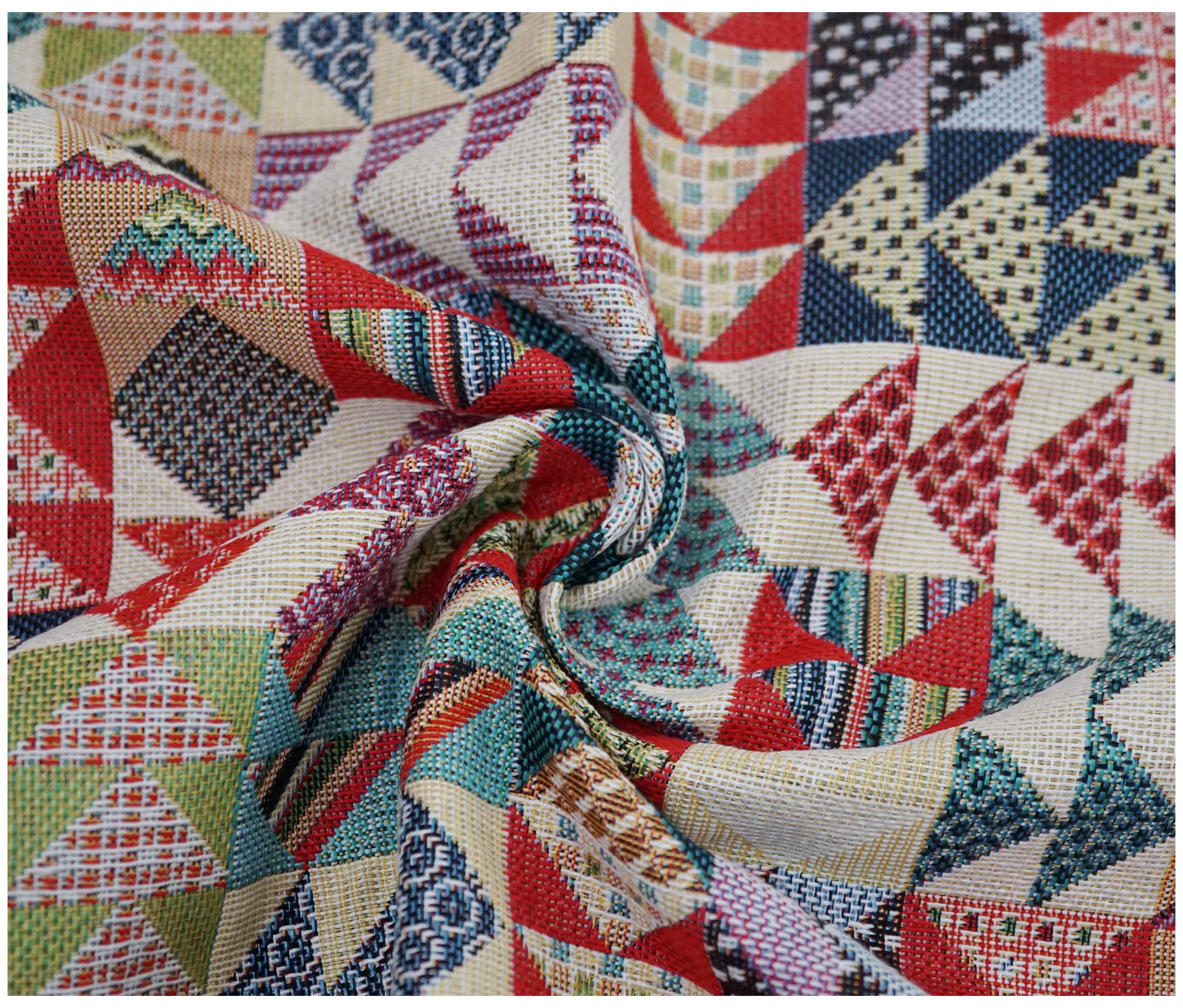 Luxury Tapestry Woven Curtain Upholstery Fabric Sofa Cushion Durable Material (200 x 140cm, Arrowhead)