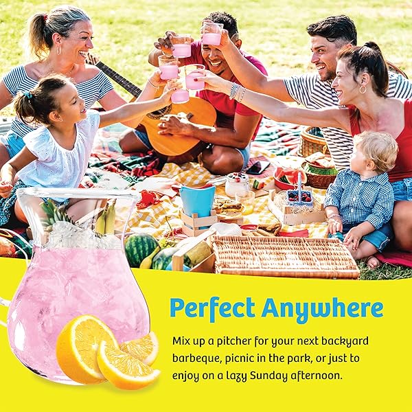 WYLER’S LIGHT PITCHER PACKS, WATER DRINK MIX,PINK LEMONADE,6 PITCHER PACKETS