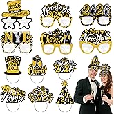 Lairyan 2026 New Years Eve Party Supplies - 12PCS Happy New Year Eyeglasses Headband for Photo Props New Years Decorations 2026 NYE Party Favors 2026