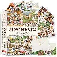 Amazon.com: Japanese Cats - 12 Blank Note Cards: In 6