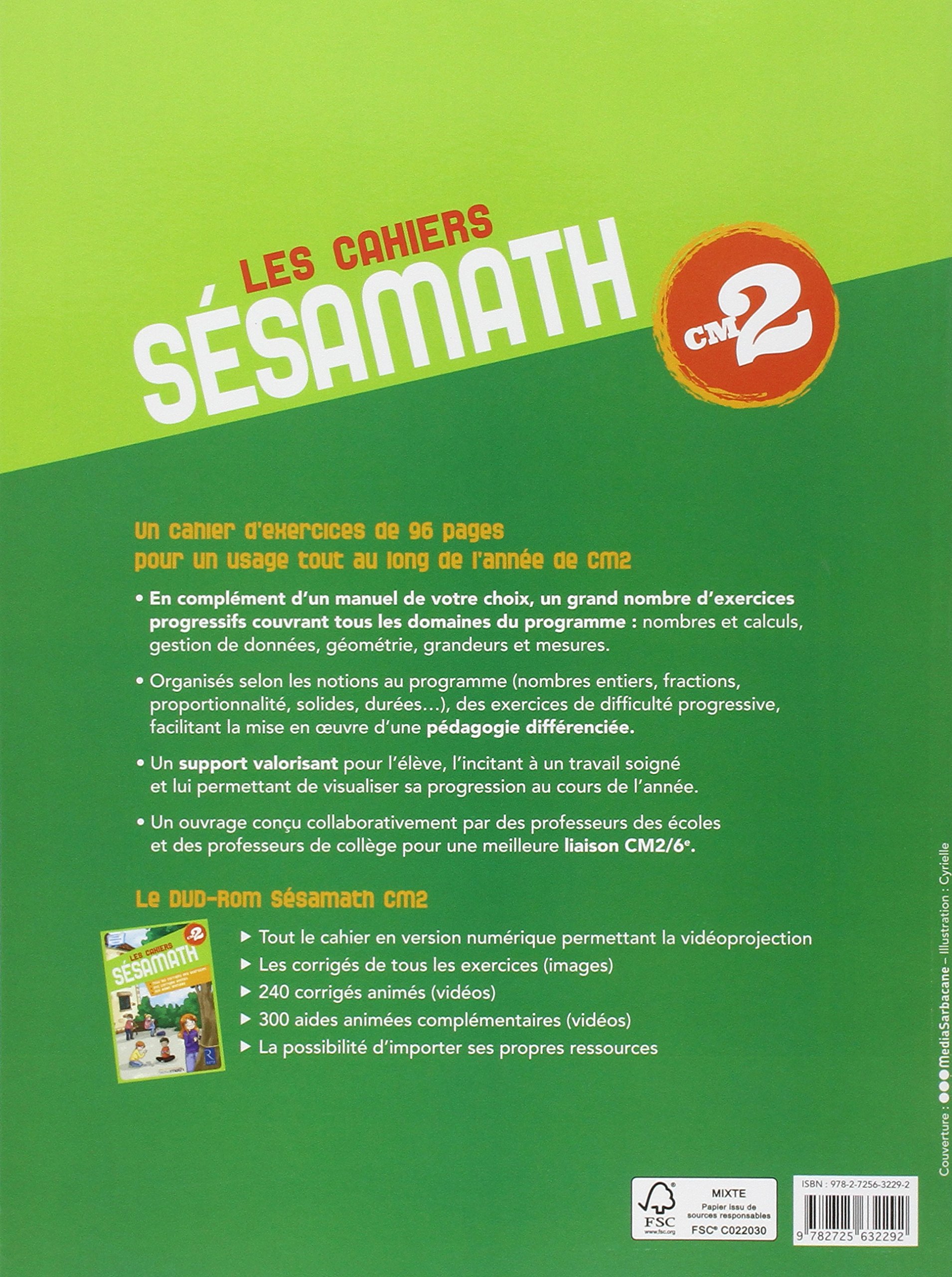 Sesamath Cahier Exercices Cm2 Collectif 9782725632292 Elementary Education Amazon Canada