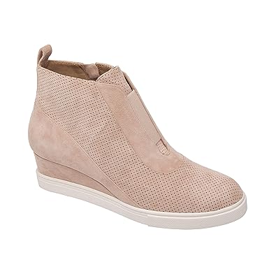 blush wedge sneakers