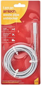 Amtech S1890 Waste Pipe and Drain Unblocker 1.8m Galvanised Steel view 3