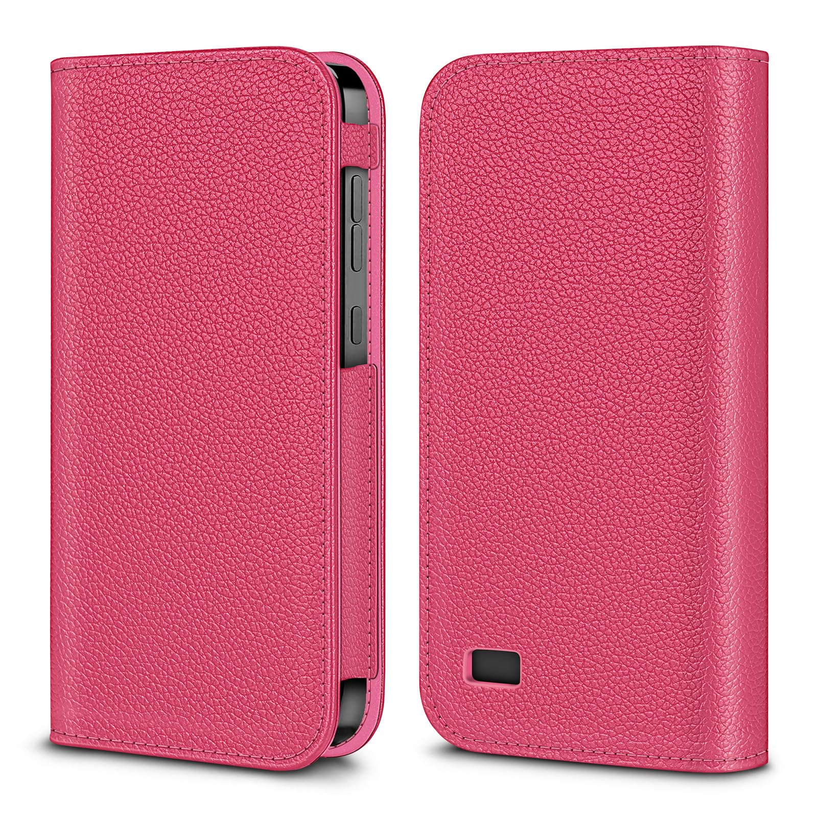 MEDMAX PU Leather Protective Case for Omnipod 5, Lightweight Protective Diabetic Storage Carrying Case for Omnipod 5 Device (Magenta)