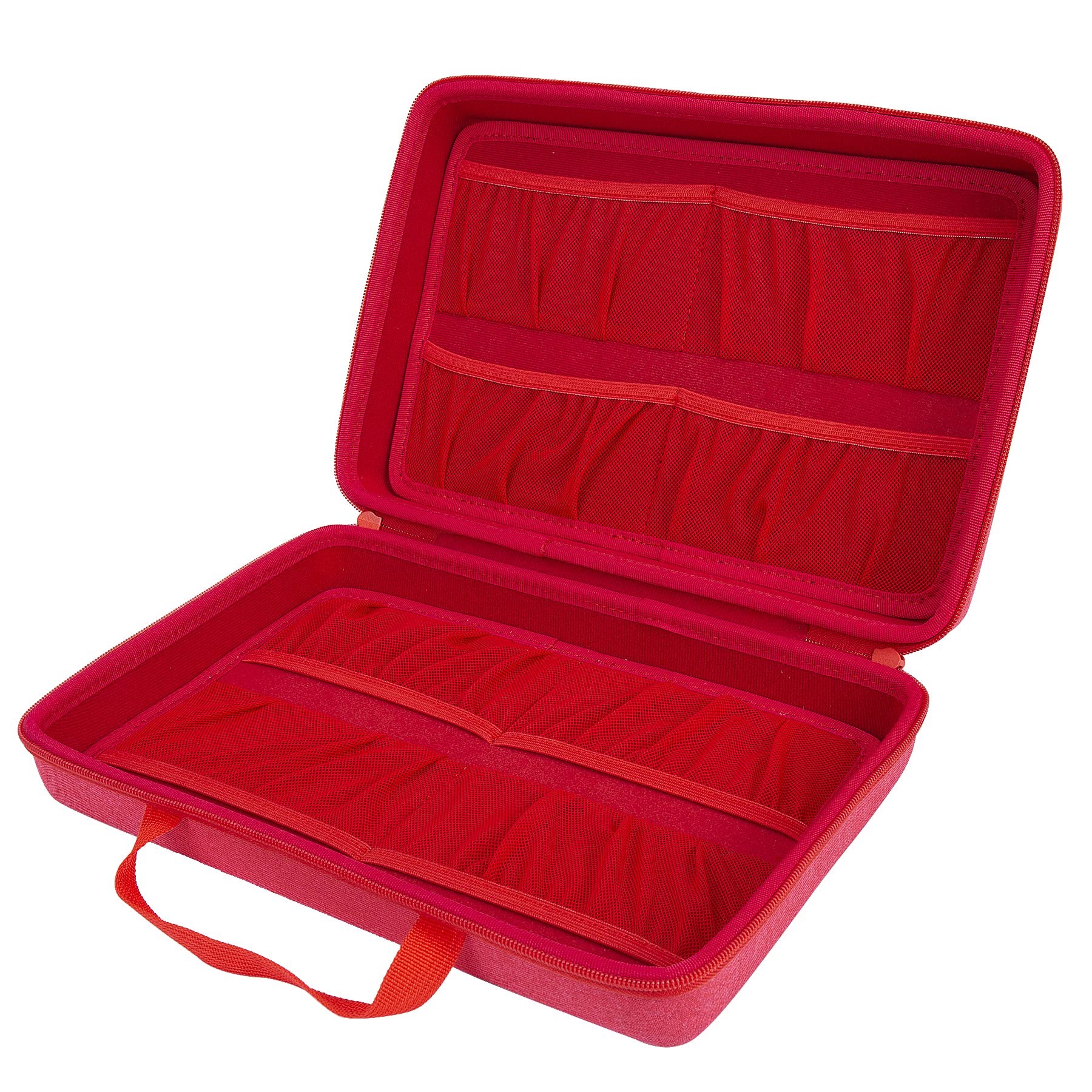 Aenllosi Tonies Figures Box Hard Carry Case for 16-20 Tonies Audio Characters,Not Include Characters, Case Only (Red)