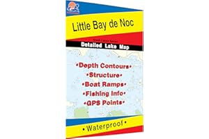 FISHING HOT SPOTS Little Bay de Noc Fishing Map