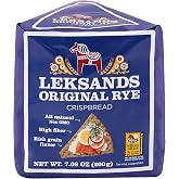 Leksands Swedish Whole Grain Rye Crispbread - Traditional Scandinavian Crispbread Crackers, Non-GMO, Fat Free, 100% Whole Grain