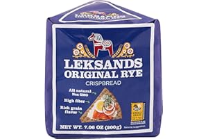 Leksands Swedish Whole Grain Rye Crispbread - Traditional Scandinavian Crispbread Crackers, Non-GMO, Fat Free, 100% Whole Grain
