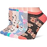 K. Bell women's Fun Food & Drink Low Cut Socks - 6 Pairs - Cool & Cute Novelty Gifts