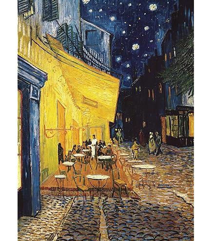 Vincent Van Gogh Cafe Terrace at Night Art Print Poster 12x18 inch