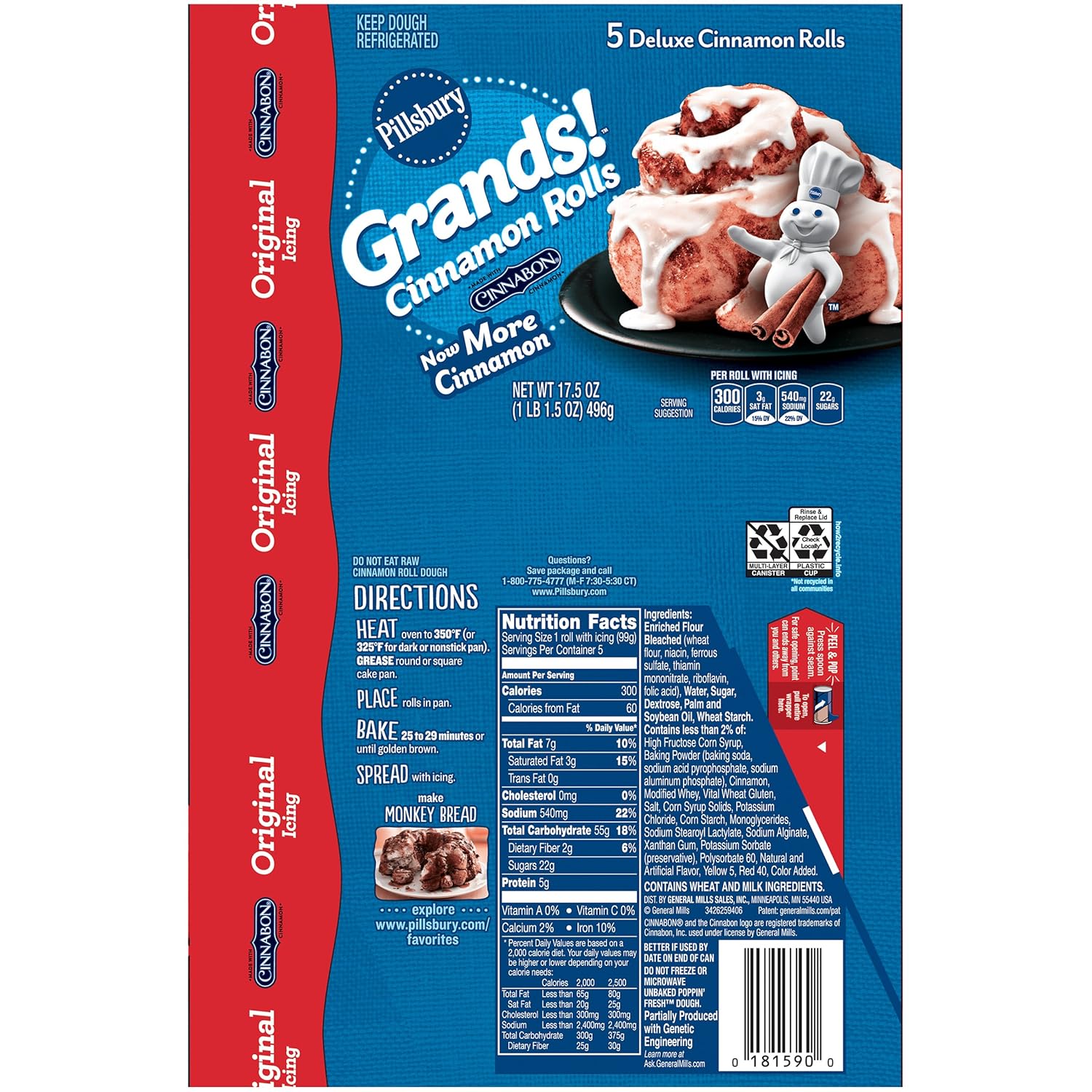 pillsbury cinnamon rolls directions