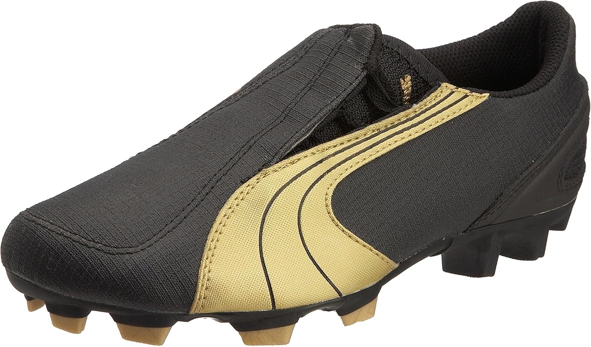 Puma Youth V5.06 FG Football Boot Black/Gold 10113412 5 UK Amazon.co