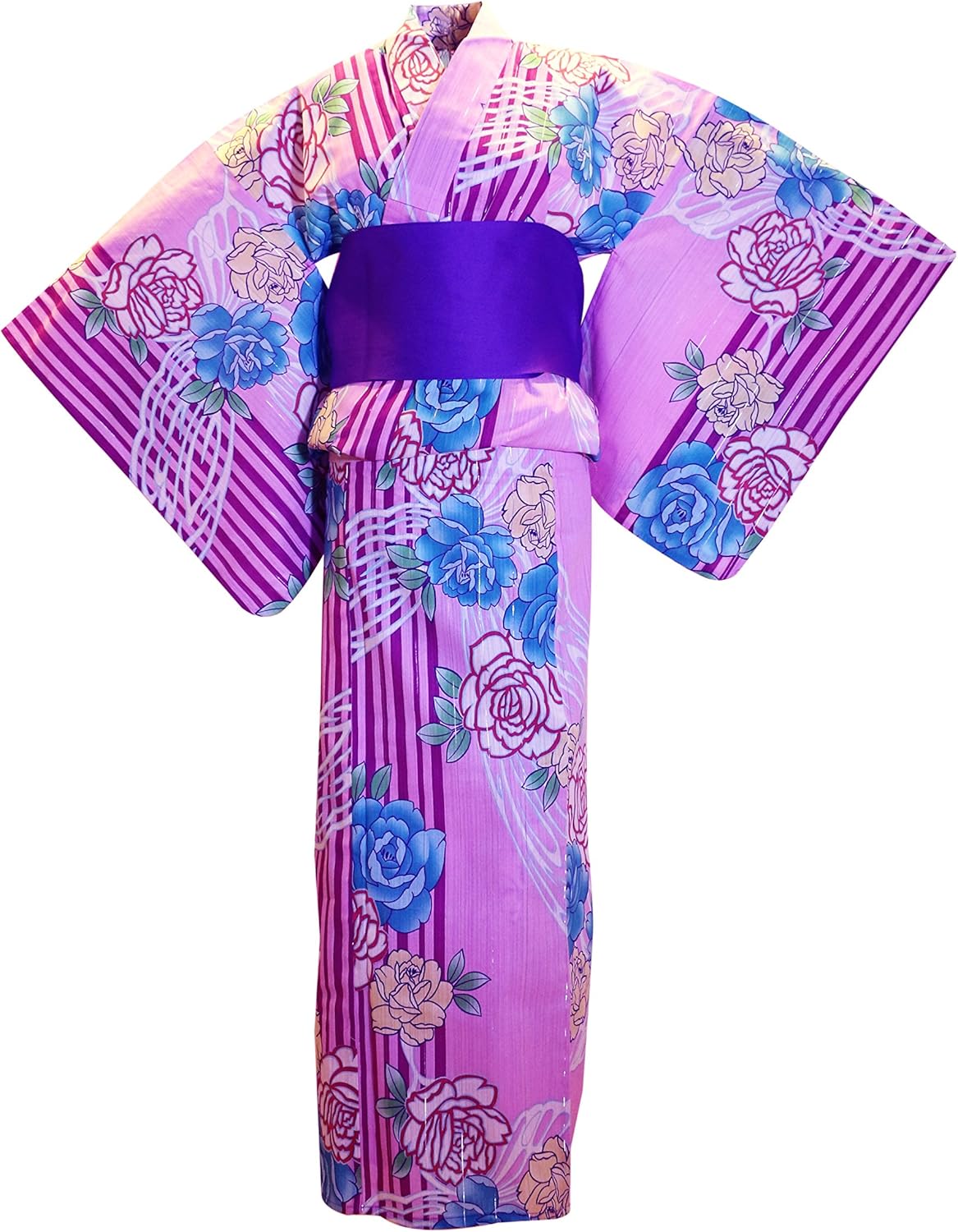 myKimono Women's Traditional Japanese Kimono Robe Yukata