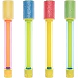 KIDDYBRAIN 4 Pack Water Blaster 10.5" Foam Water Gun Light Weight Water Soaker Water Shooter Summer Pool Beach Water Toy