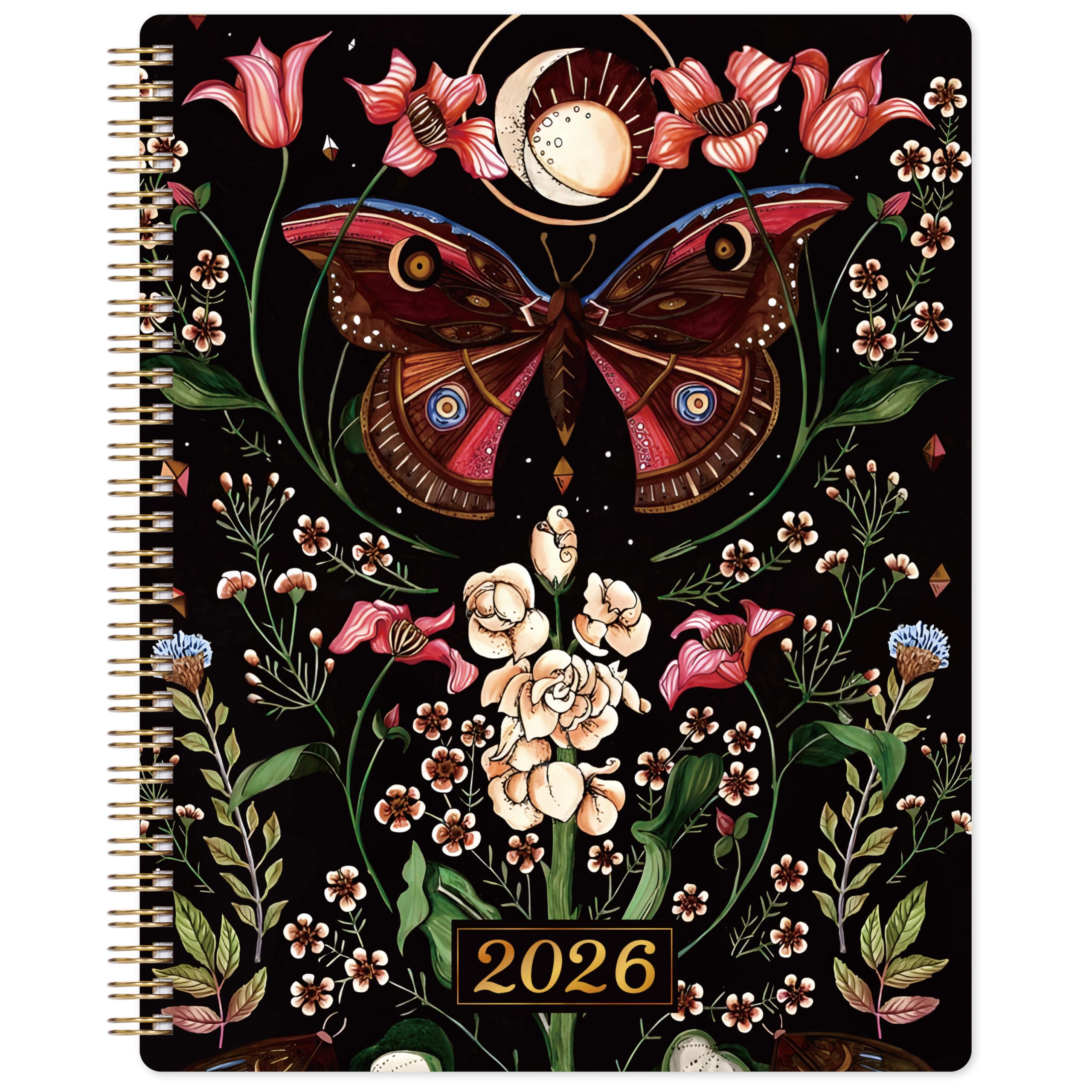 Photo 1 of 2026 Planner - Planner 2026, Weekly & Monthly Planner 2026, 8’’ × 10’’, January 2026 - December 2026, Holidays, Twin-Wire Binding, Perfect Daily Organizer