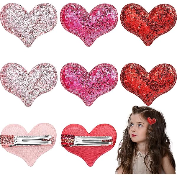 AIUPUOC Diadema De Corazón De San Valentín Para Mujer, Banda Para El Cabello En Forma De