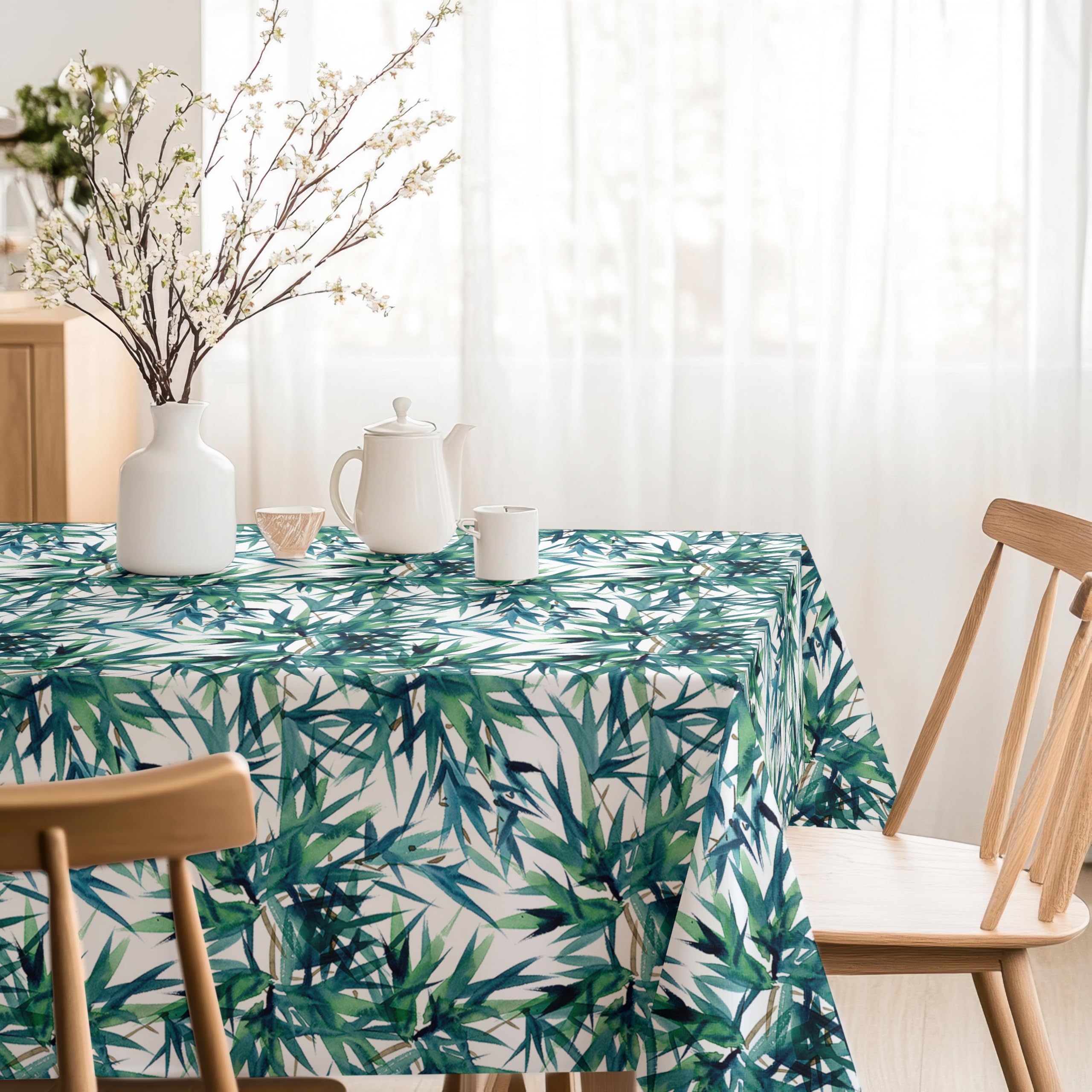 Martina Home Resin Tablecloth Caserta Blue 250 x 140 cm