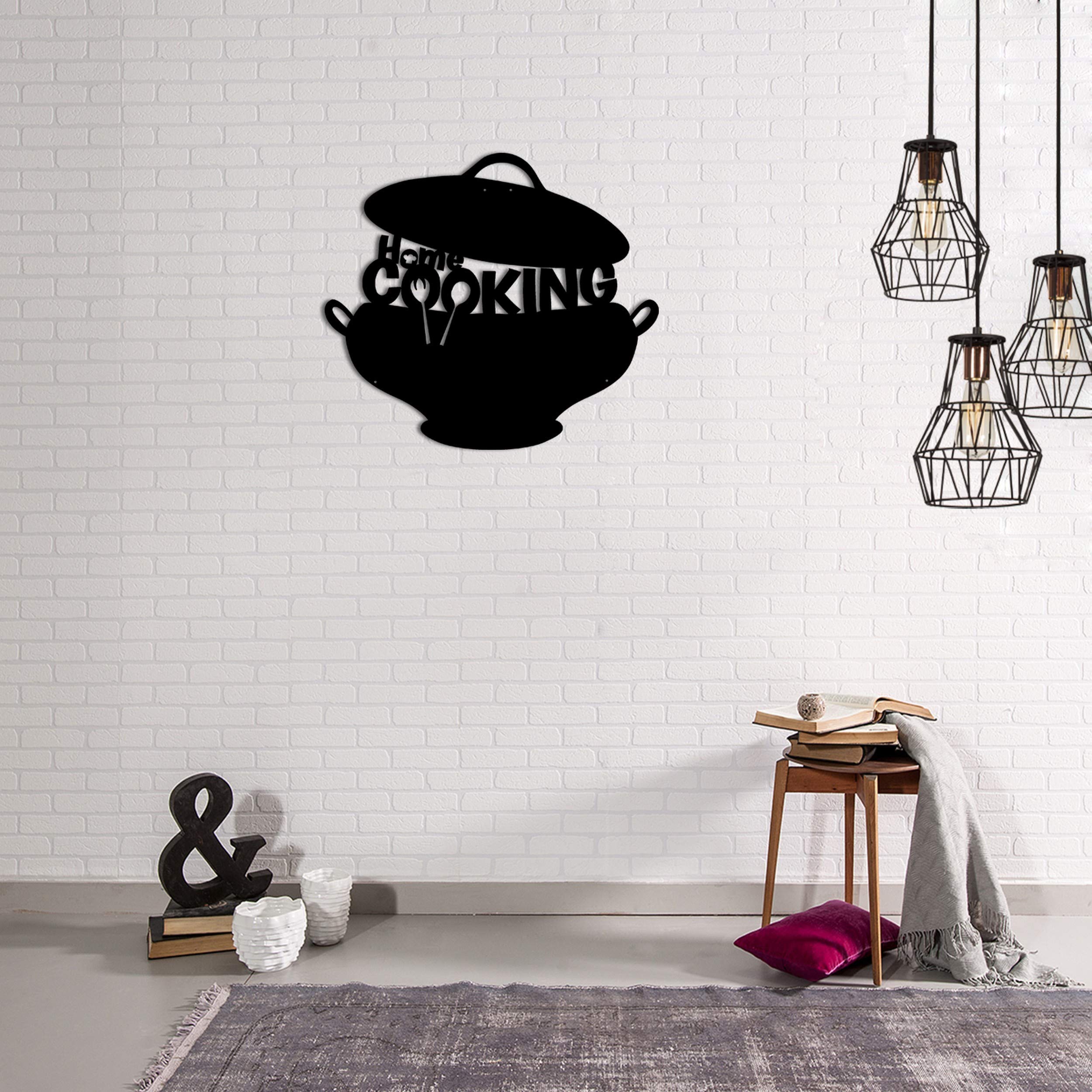 Homemania Wall Decoration 45 x 0.15 x 40 cm Black