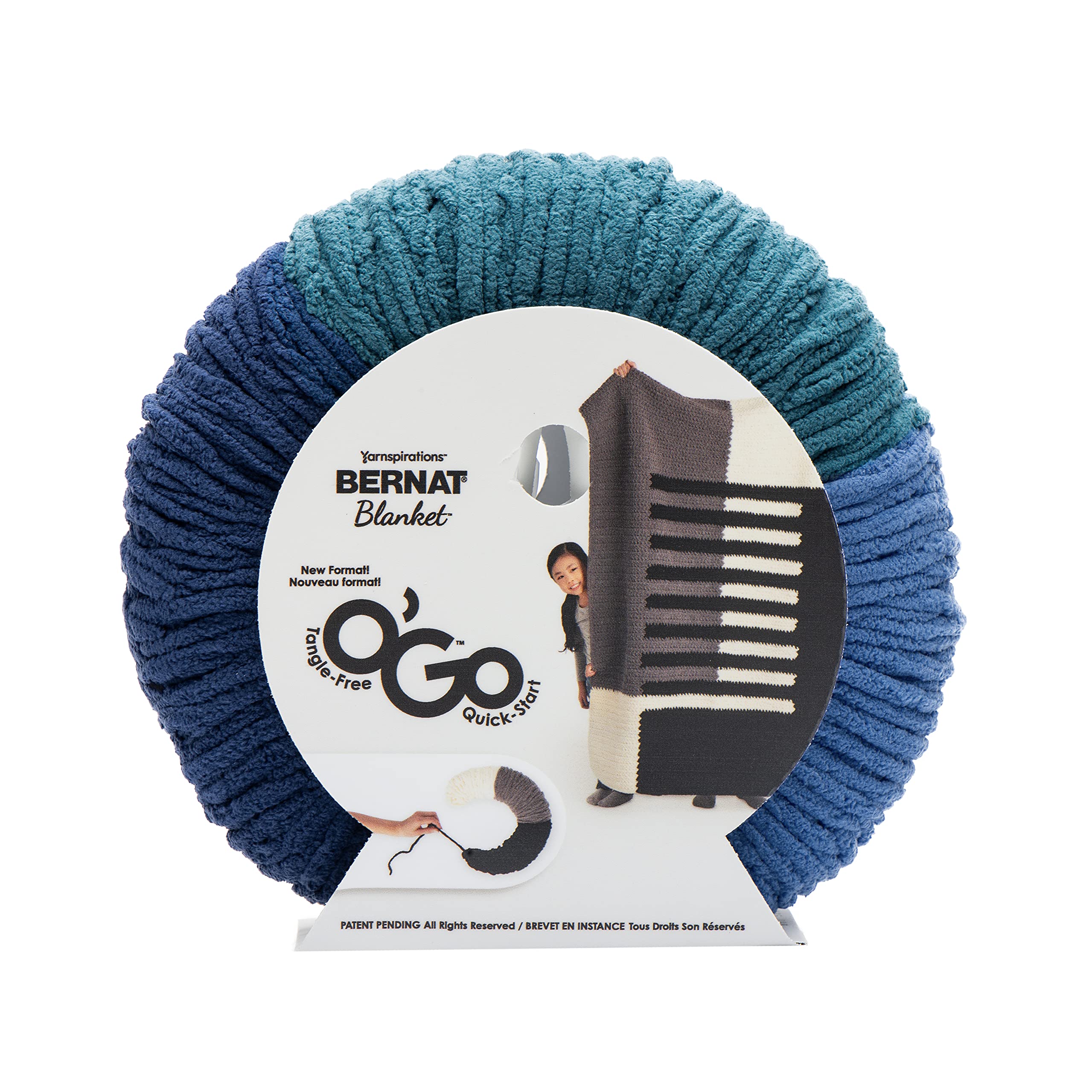 Bernat Blanket O'GO Yarn, Atlantic