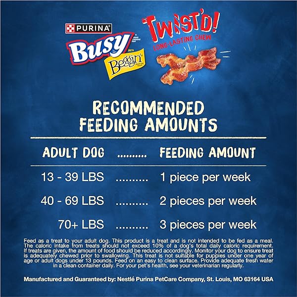 PURINA BUSY WITH BEGGIN’ DOG TREATS, TWIST’D – 10 COUNT (PACK OF 1)