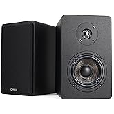 Micca MB42X Advanced Bookshelf Speakers for Home Theater Surround Sound, Stereo, and Passive Near Field Monitor, 2-Way (Black, Pair)