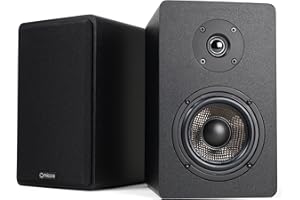 Micca MB42X Advanced Bookshelf Speakers for Home Theater Surround Sound, Stereo, and Passive Near Field Monitor, 2-Way (Black, Pair)